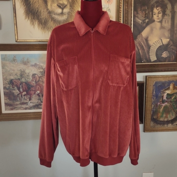 Haband Other - Haband Rust Red Track Suit Top